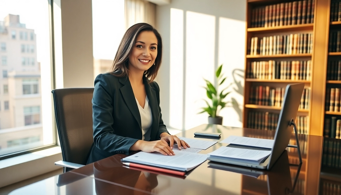 Engaging New York City Personal Injury Lawyer discussing case strategies in a modern office setting.