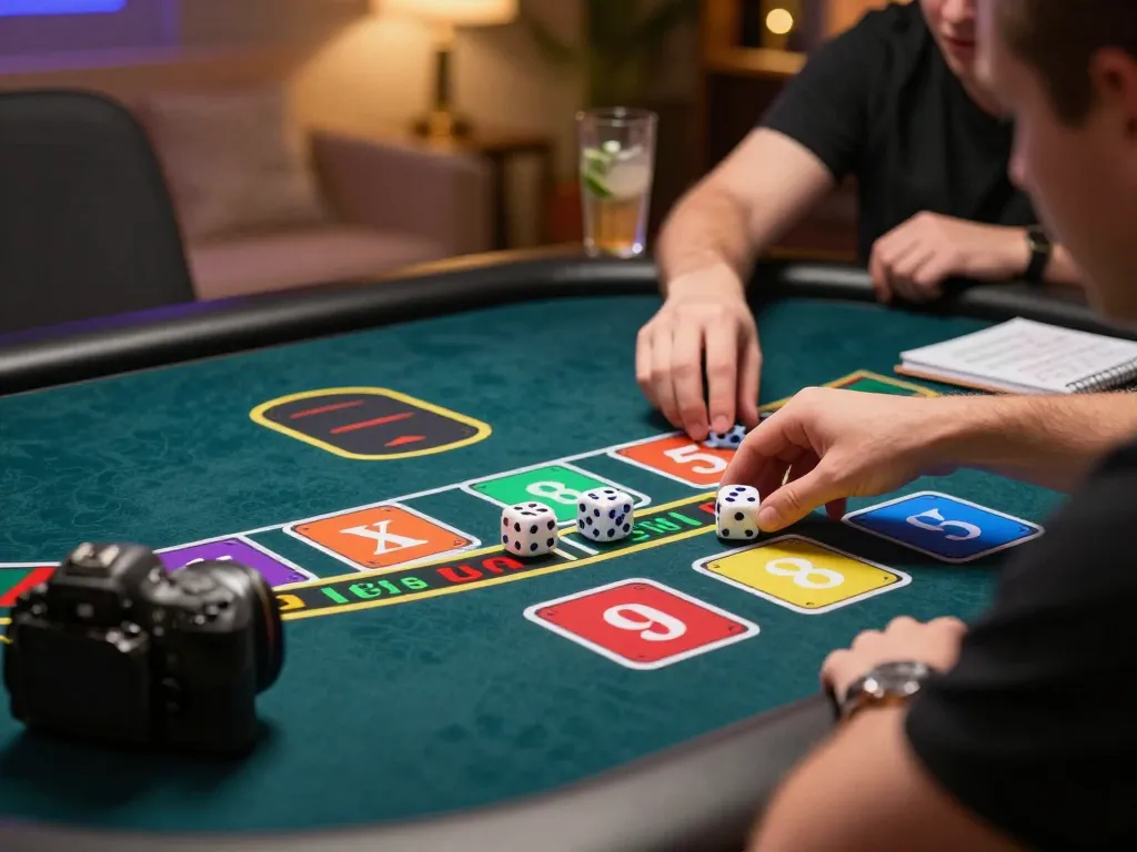 Tài xỉu online game action featuring rolling dice and player betting in a cozy environment