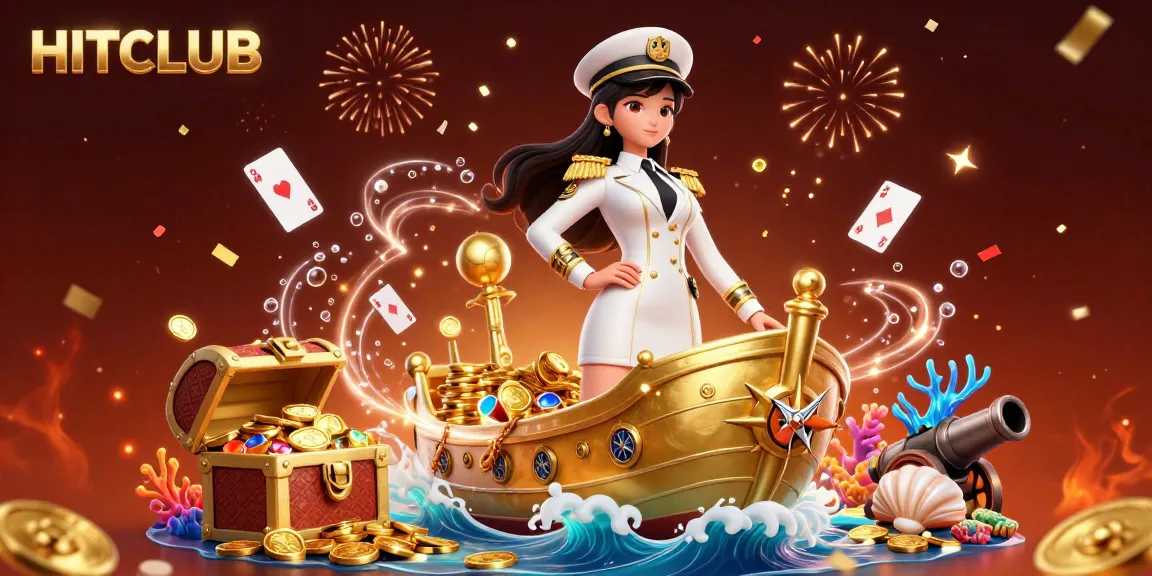 Engage with HITCLUB in a vibrant casino atmosphere, exploring treasures and vibrant gameplay elements.