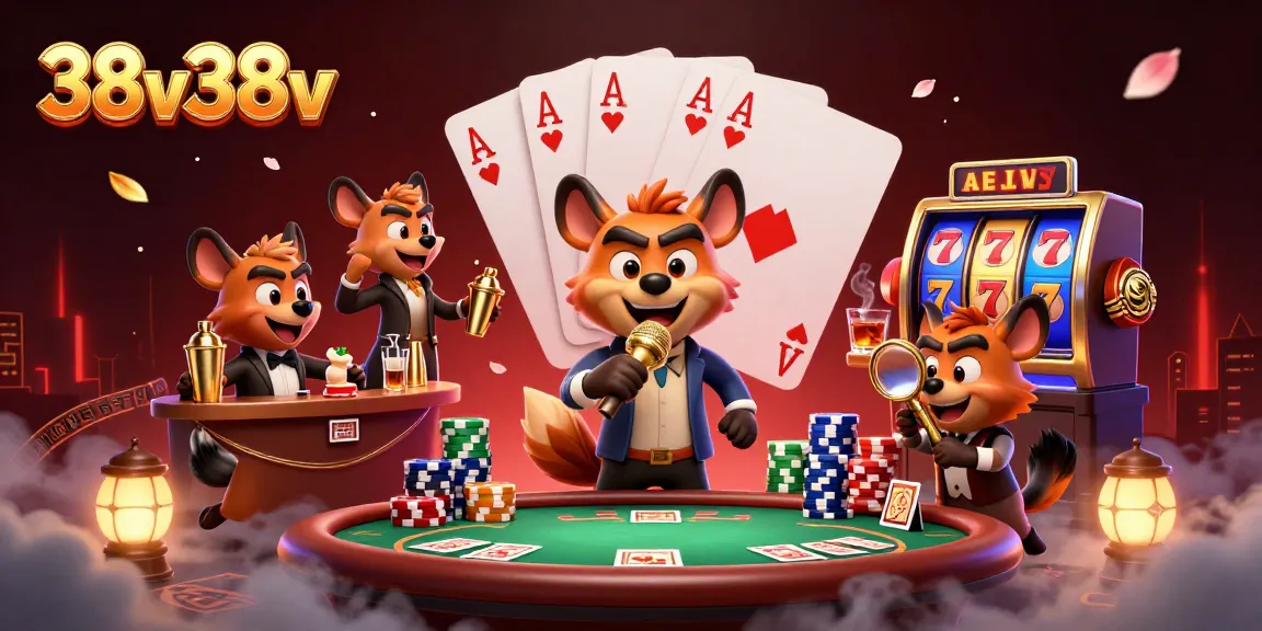 Engage with the lively 38v38v comedy casino scene showcasing hyenas in dynamic roles.