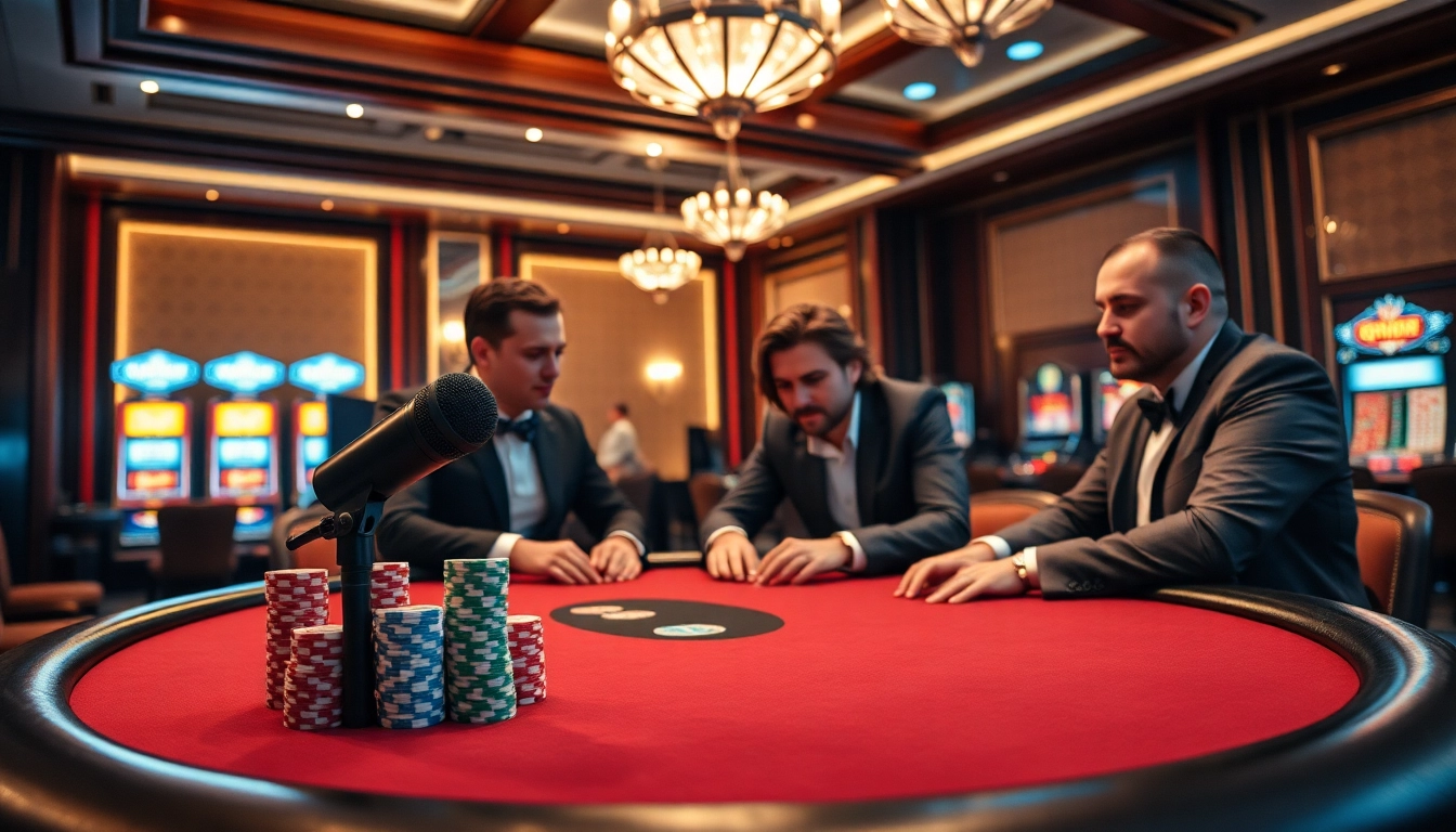 Experience the excitement of gambling at a poker table with MV88 microphone capturing all the action.