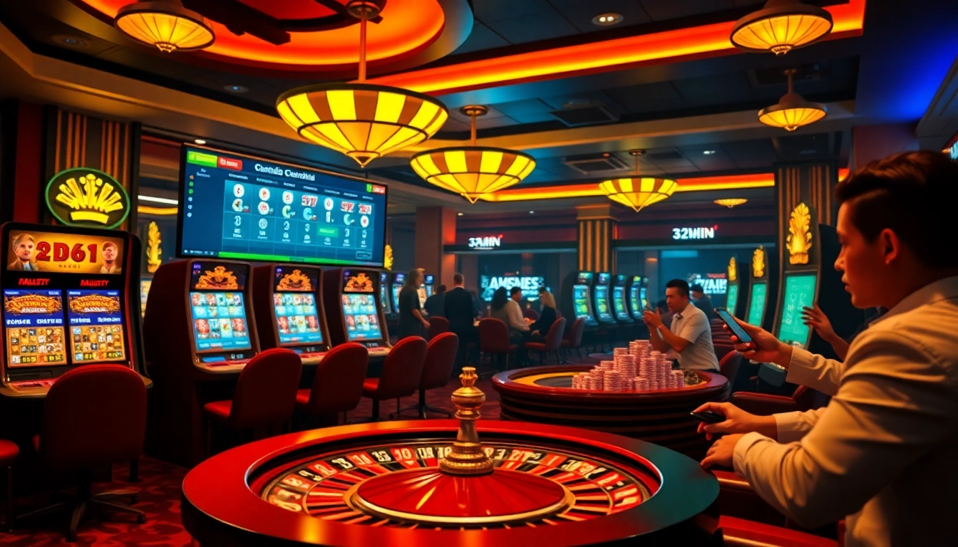 Experience thrilling gambling action at https://32win.football/ with casino tables, slot machines, and winning moments.