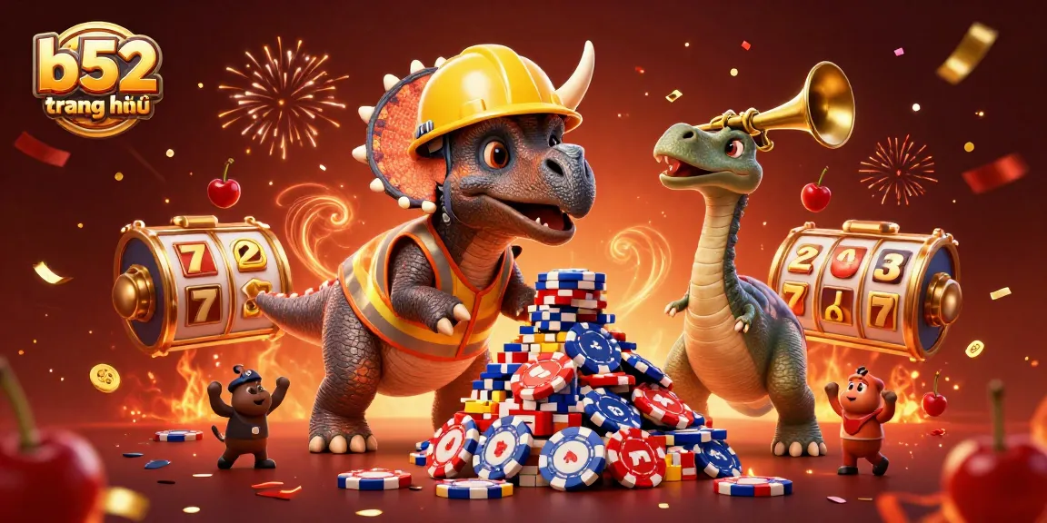 Celebrate big wins with b52 trang chủ in this vibrant casino-themed 3D illustration.