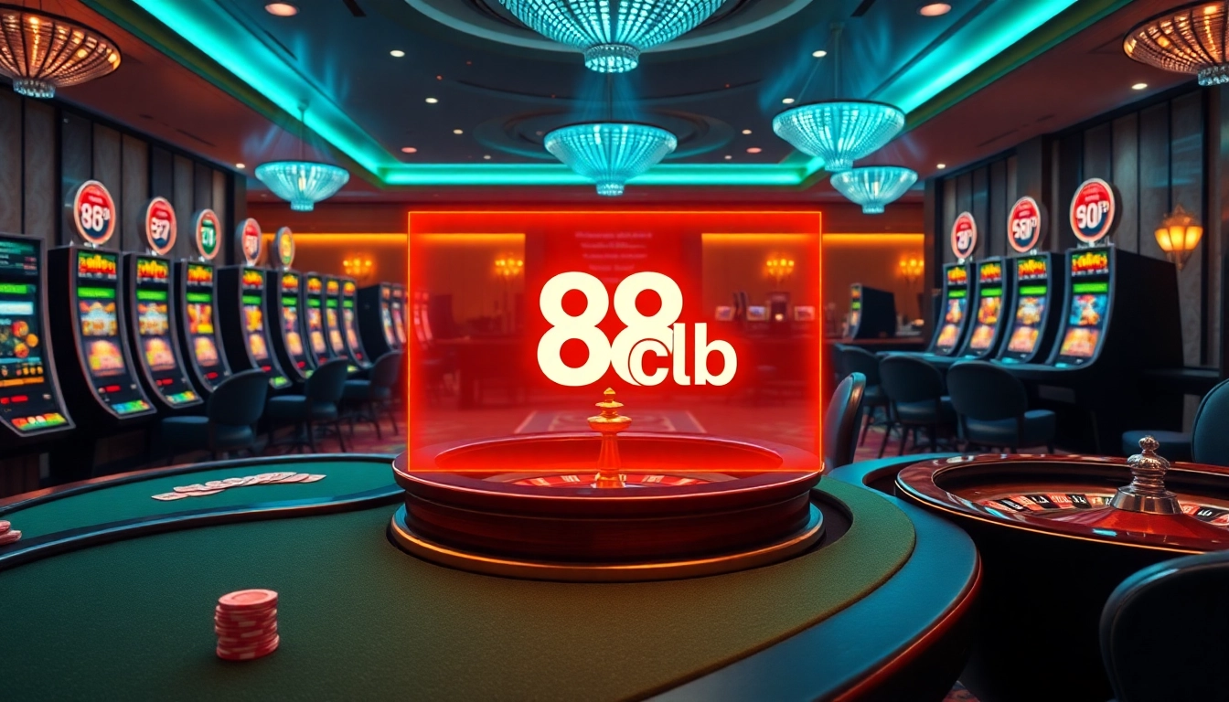Experience the excitement of 88clb casino games featuring vibrant slots and poker action.