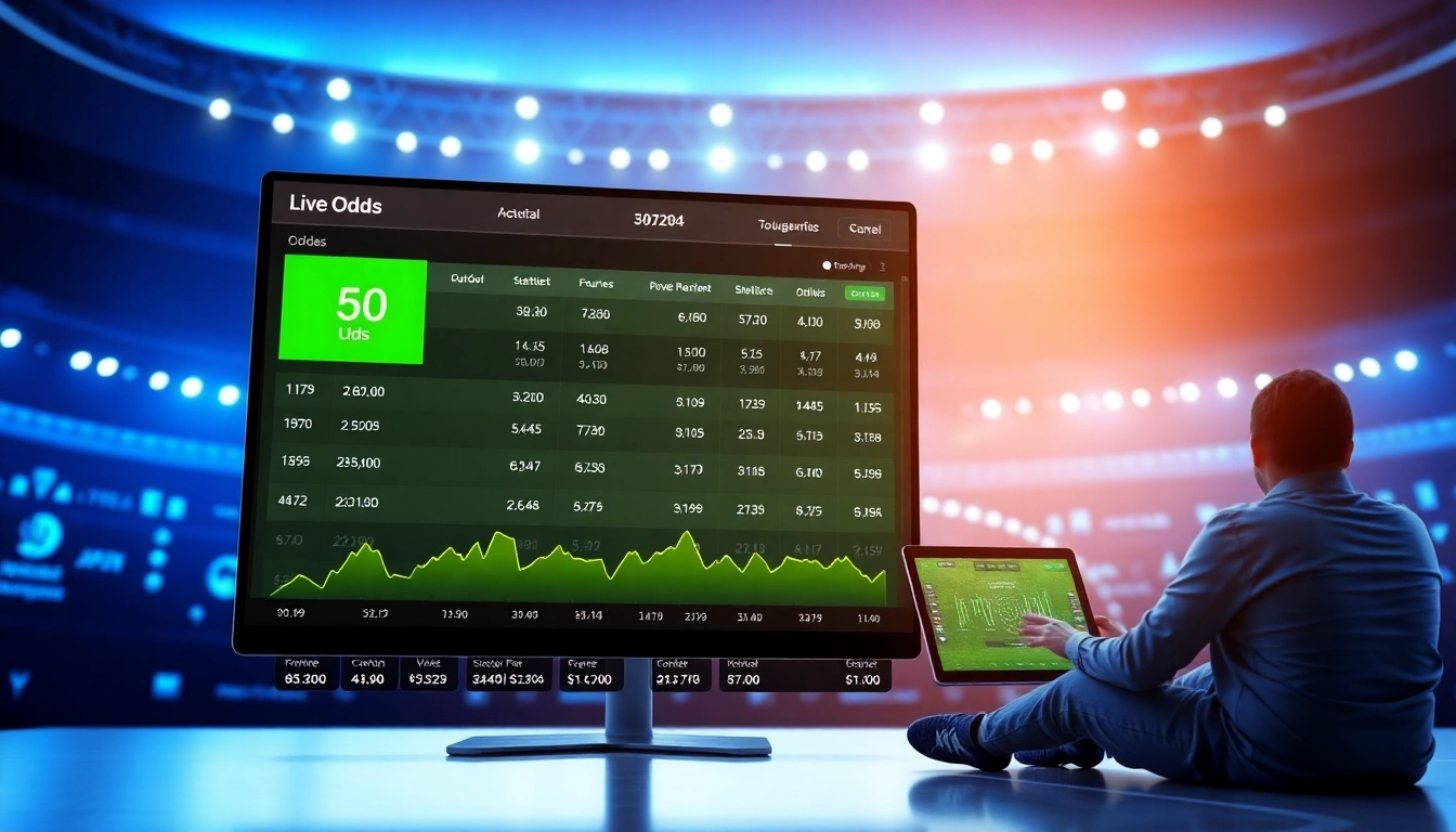 Tỷ lệ kèo displayed on a modern sports betting website interface, showcasing live odds and match statistics.