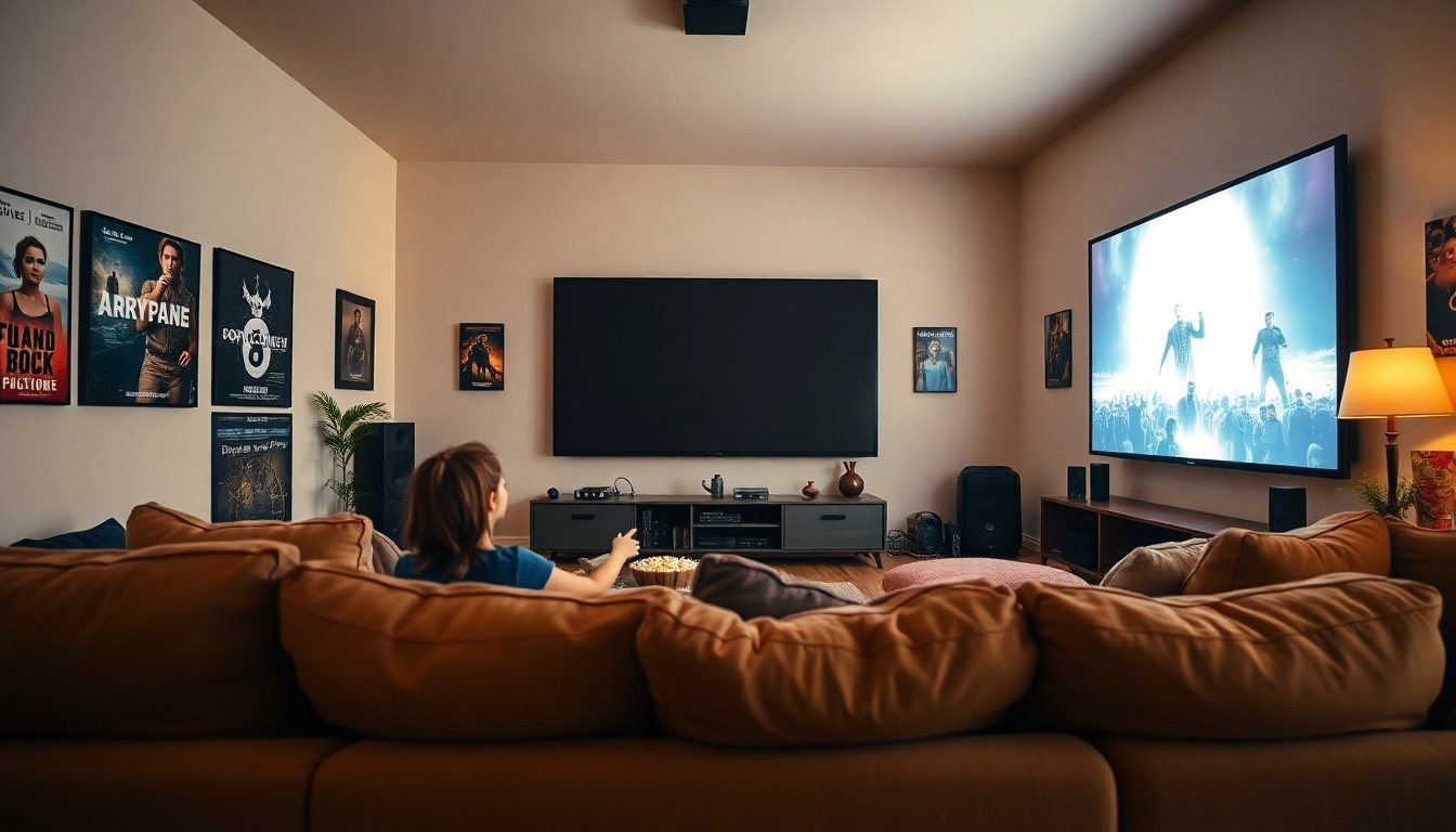 ชมภาพยนตร์ที่สะดวกสบายนั่งในห้องนั่งเล่นบน 11-hd.com มีบรรยากาศผ่อนคลาย