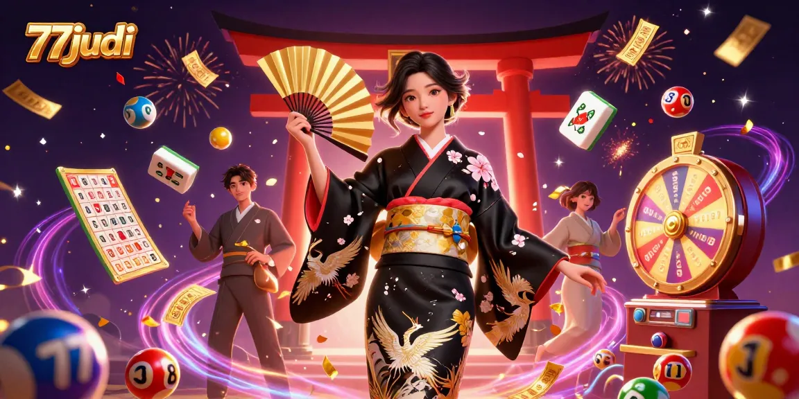 Interactive gaming at 77judi with vibrant elements, showcasing excitement and dynamic casino action