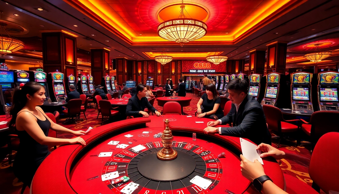Experience the excitement of GG88's vibrant casino floor with thrilling games and engaging visuals.