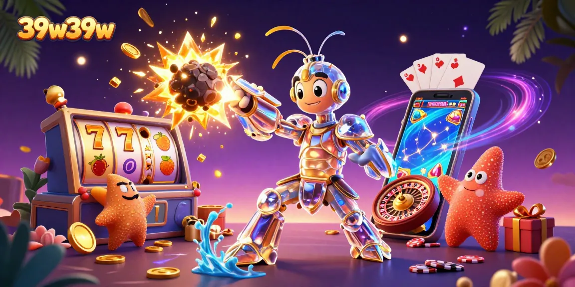 39w39w apresenta uma cena vibrante de slots com camarão samurai e estrela do mar