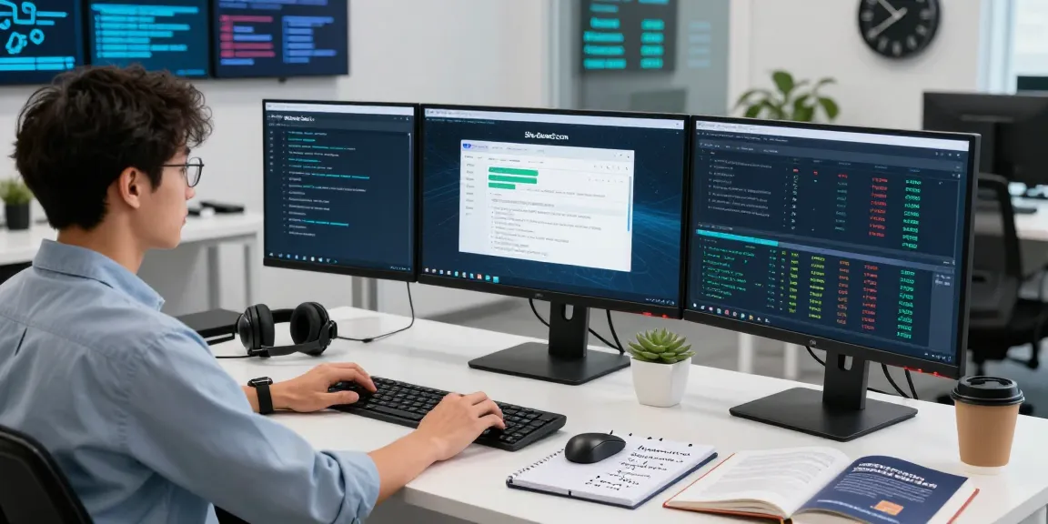 Cybersecurity analysis on shs-dome5.com with monitors showing safety checks and security logs.