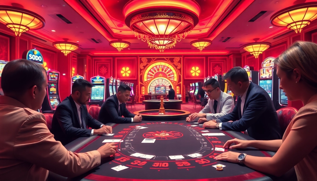 SODO-themed casino featuring vibrant decor and exciting gaming action.