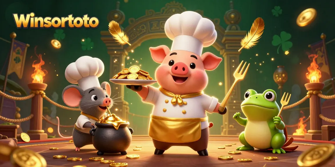 Winsortoto menghadirkan keseruan bermain slot dengan chef babi, menciptakan kekayaan emas pada perayaan tentunya.
