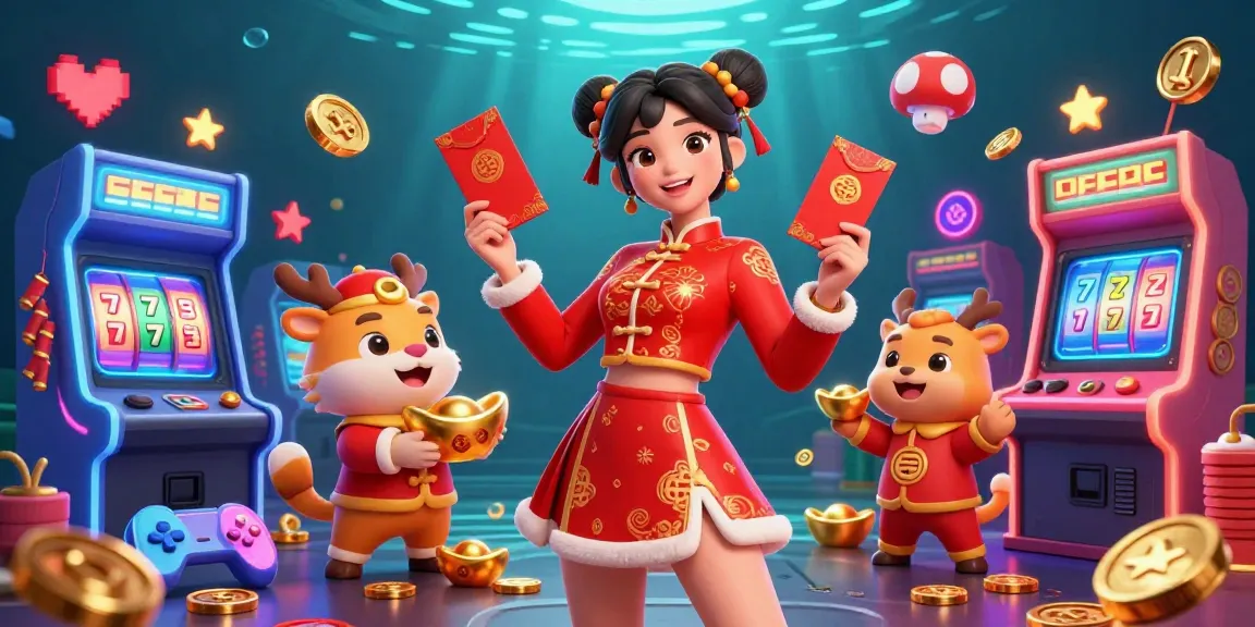 Experience the excitement at MM88 with vibrant characters celebrating, surrounded by casino games and slot elements.