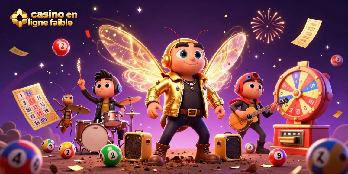 Célébrez la chance avec cette illustration ludique de jeu de casino en ligne fiable entourée de ballons et de confettis.