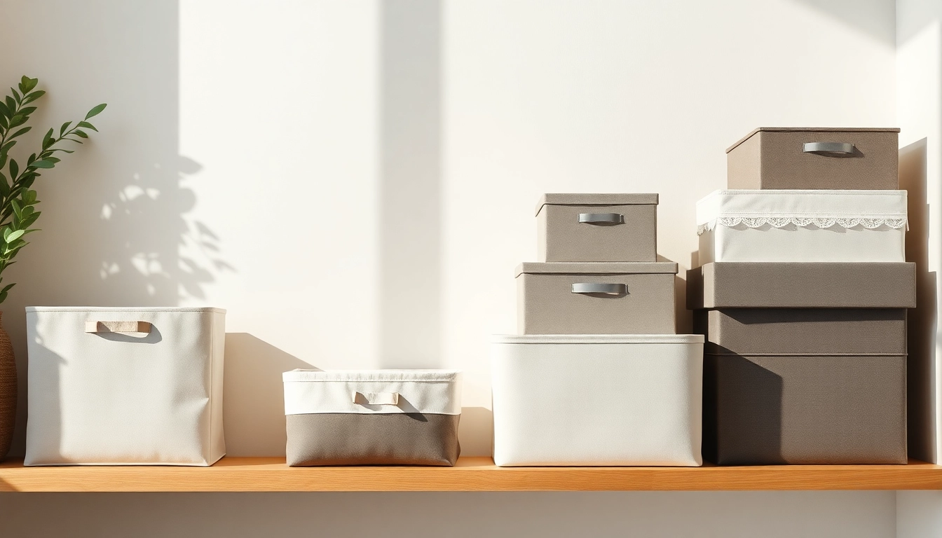 Organize your space with unique storage box designs showcased on a stylish shelf.