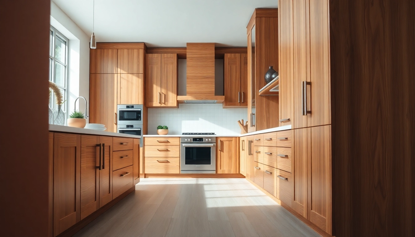 Elegant cabinetry showcases fine craftsmanship in a contemporary kitchen setting.