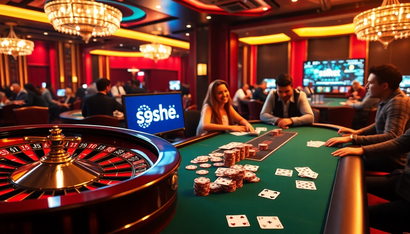Experience excitement at https://sshbet.io/ with luxurious casino elements, poker chips, and roulette wheels.