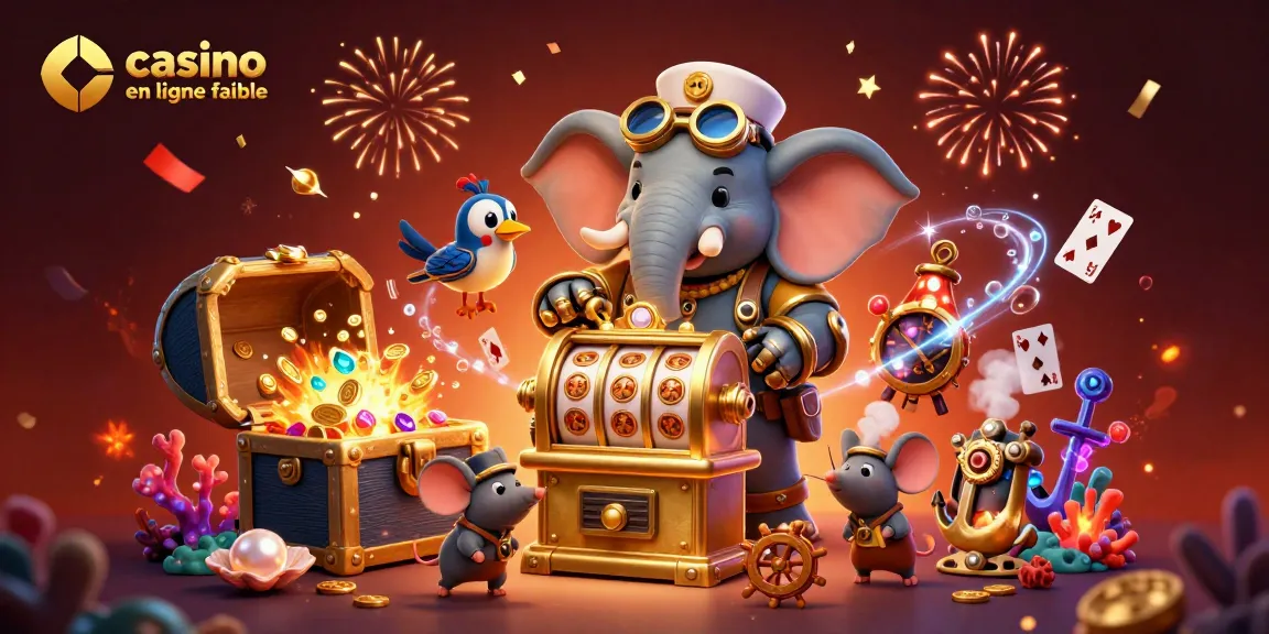 Activer les machines à sous dans un casino en ligne fiable avec un éléphant ingénieur steampunk et des assistants