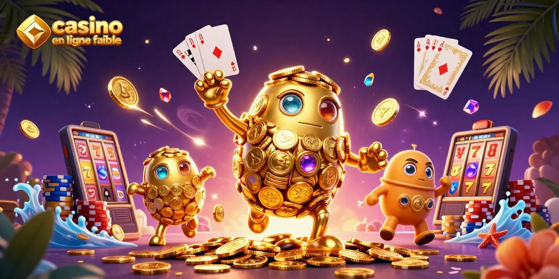 Visualisez un monde de jeux avec l'illustration du casino en ligne fiable, remplie de joyaux et de pièces d'or.