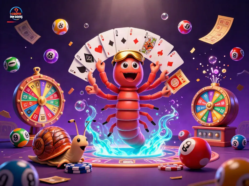 Divertiti con il dealer millipede nel casino non aams circondato da palline colorate e effetti d'oro.