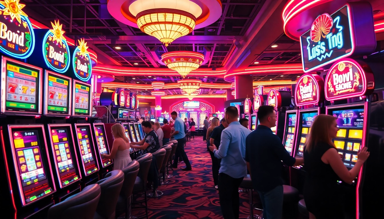 Menangkan hadiah di slot88 dengan pengunjung yang aktif bermain mesin slot di kasino.