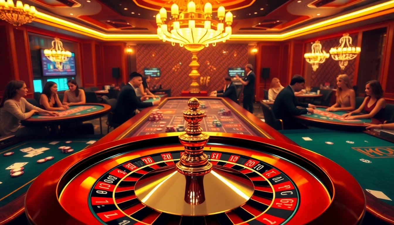 Experience the thrill of gambling at https://xx88.pizza/ with vibrant casino tables and excited players.
