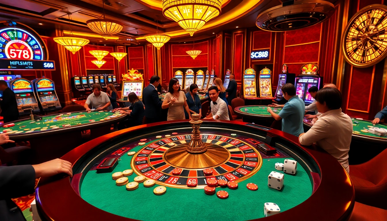 Experience thrilling gameplay at SC88 casino with vibrant roulette and gaming action.