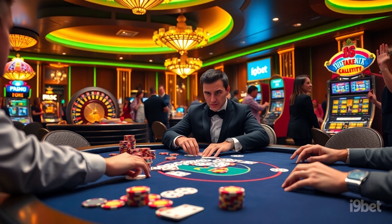 Experience thrilling action at i9bet with colorful casino tables and exciting games.