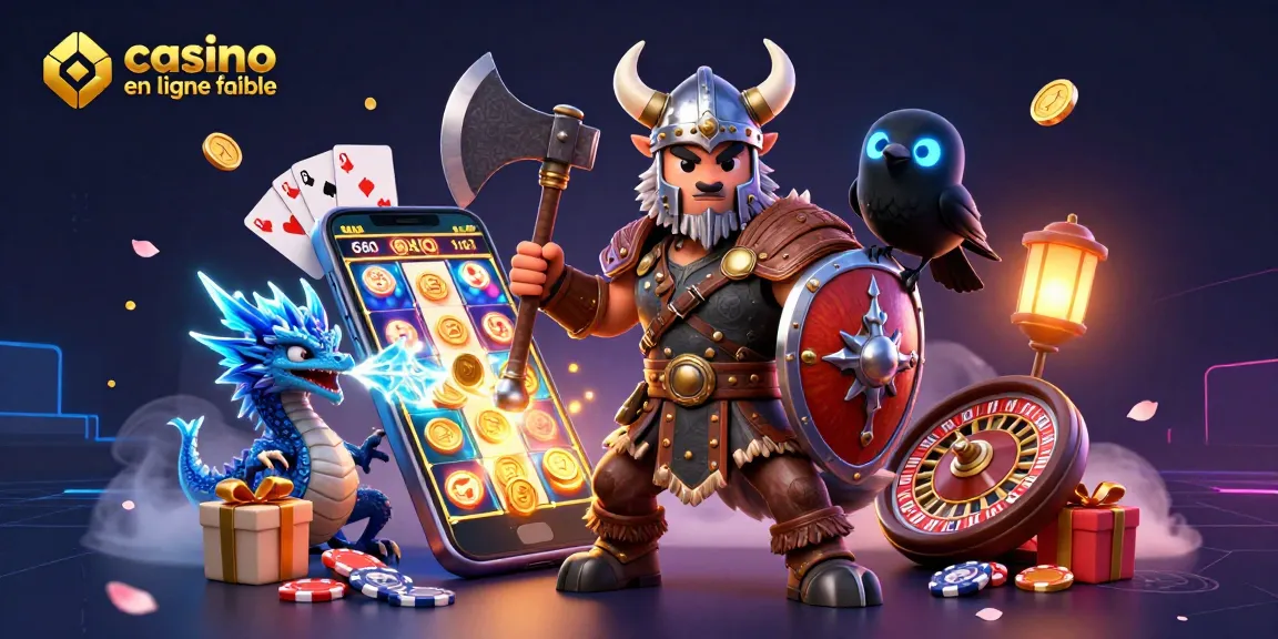 Profitez de l'expérience captivante d'un casino en ligne fiable avec un guerrier viking et des éléments de jeu dynamique.