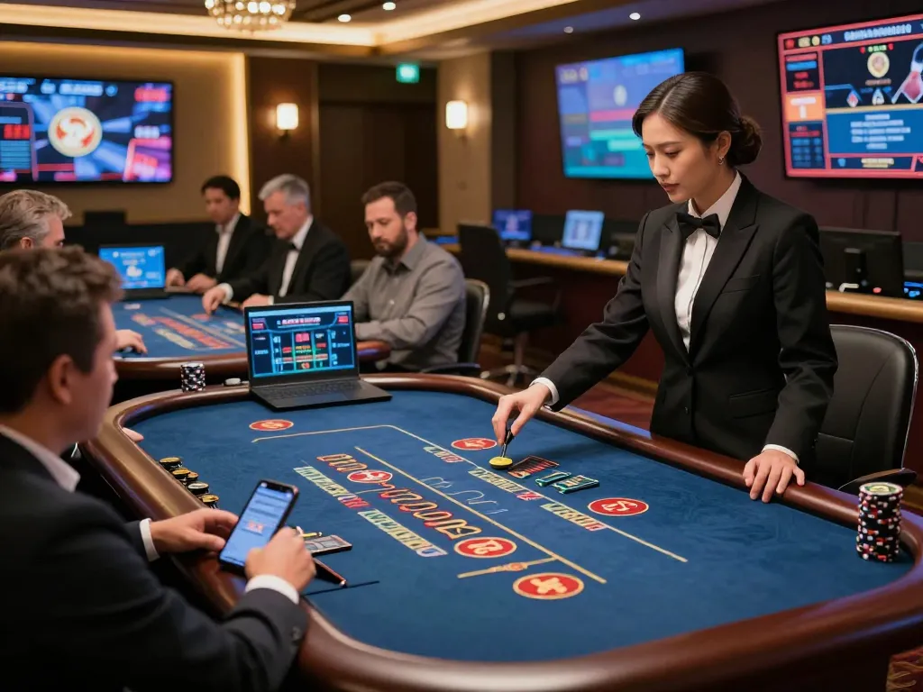 Players enjoying live dealer games at SC88 online casino, creating an engaging gambling experience.
