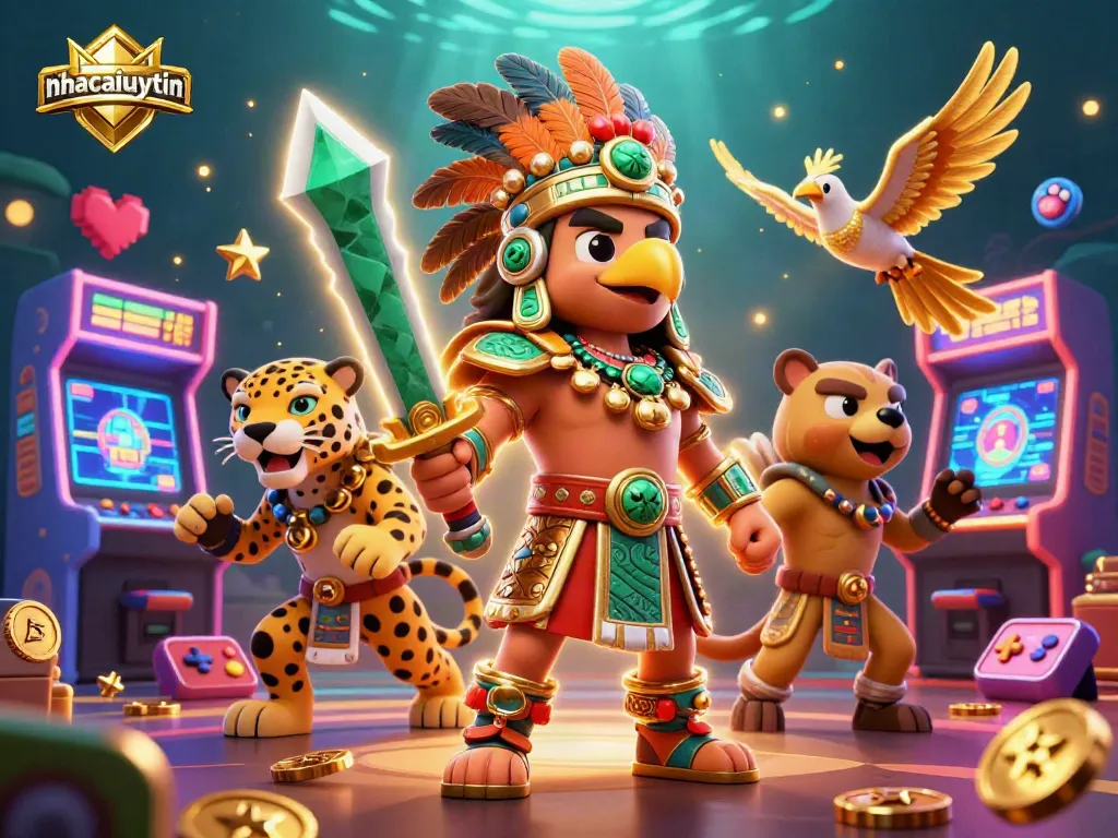Engage in thrilling gaming with nhacaiuytin, highlighted by a vivid 3D casino atmosphere.