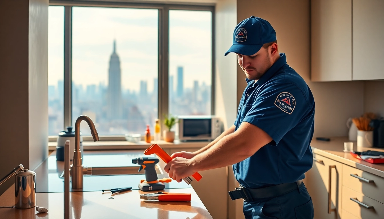 24 hour plumber nyc providing emergency plumbing service in a modern NYC kitchen