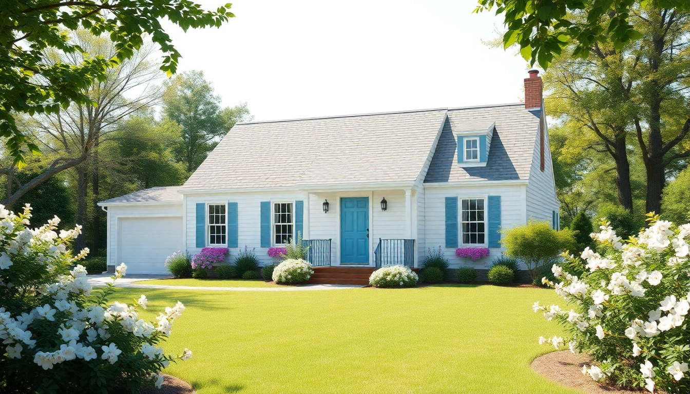 Stunning cape cod home expansion featuring lush greenery and natural light.