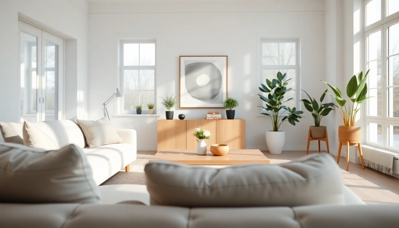Scandia-inspired minimalist home interior highlighting stylish furniture and natural lighting.