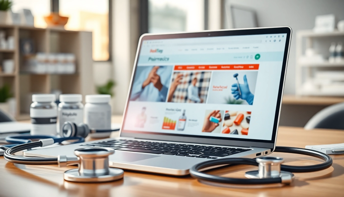 Bewertung von Online-Apotheken auf https://www.apotheken-erfahrung.com in einem modernen Setting.