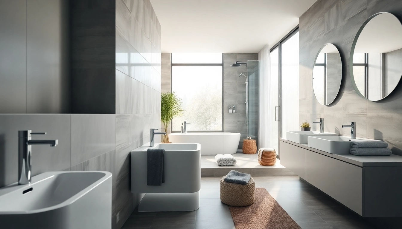 Sonni sanitär GmbH bietet elegante Sanitärlösungen in modernem Badezimmerdesign.
