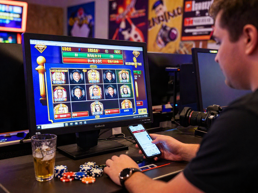 Engaging online betting scene featuring kebuntoto interface with vibrant energy and interactive user.