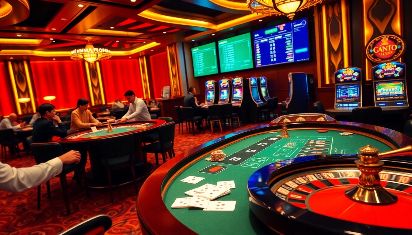 Experience vibrant gameplay at Dominoqiu, featuring engaging poker tables and thrilling roulette action.