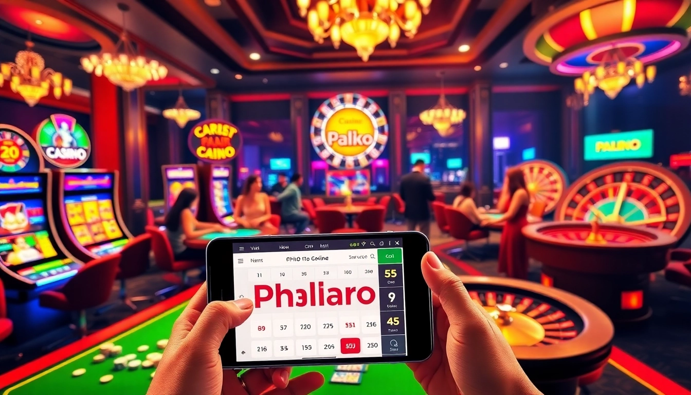 Experience the thrill of gaming as you visit Phlaro online with vibrant casino elements.