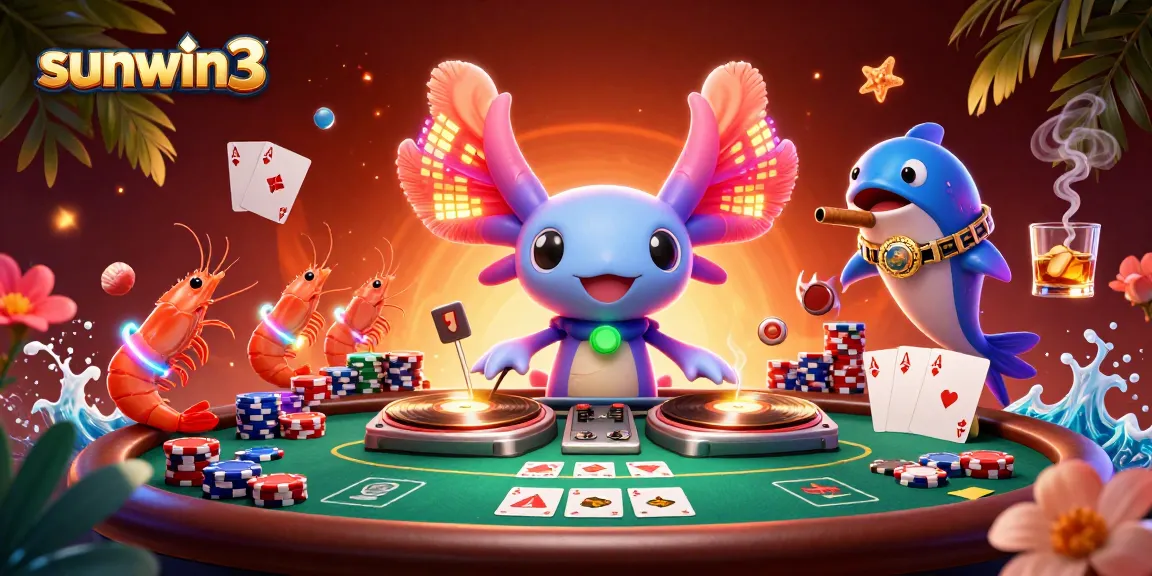 Experience thrilling gameplay with sunwin3 in an ultra-detailed vibrant casino scene.