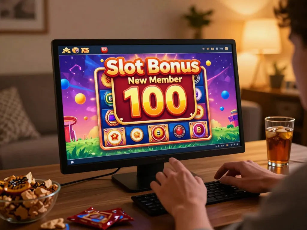 Experience the excitement of slot bonus new member 100 with vibrant online gaming.
