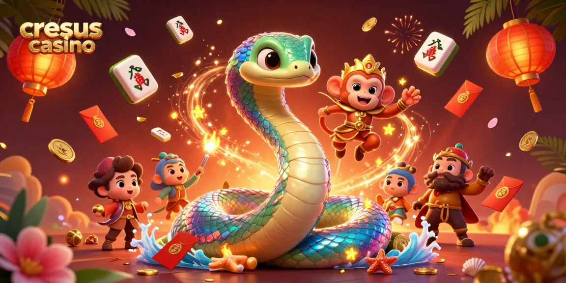 Découvrez la magie de Cresus Casino avec des personnages vibrants et des éléments de jeu dynamiques.