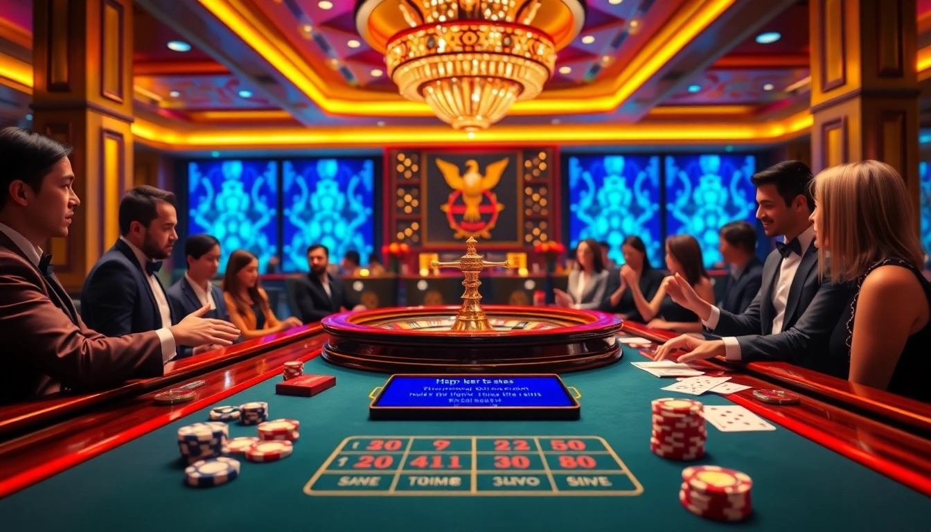 Engage with a lively roulette table scene featuring chips, cards, and the interface of https://www.bdtk3.vip/ for immersive gambling.