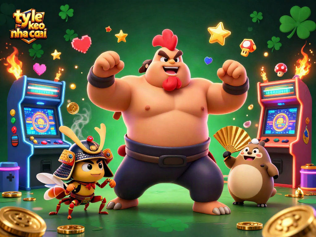 Engage with ty le keo nha cai through lively cartoon visuals featuring powerful characters in a vibrant scene.