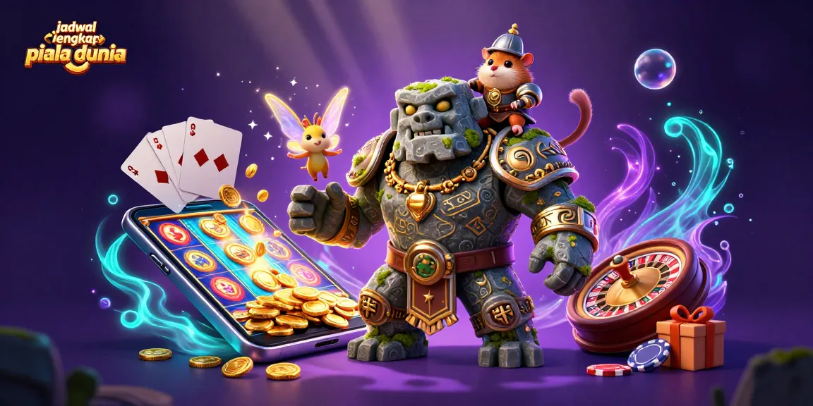 Experience the thrill of jadwal lengkap piala dunia with a vibrant casino themed illustration.