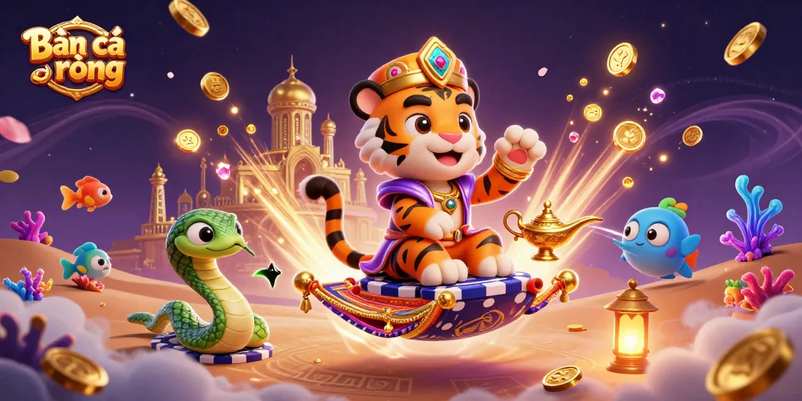 Shooting vibrant sea creatures in the exciting game Bắn cá rồng featuring cascading coins and rich visuals.