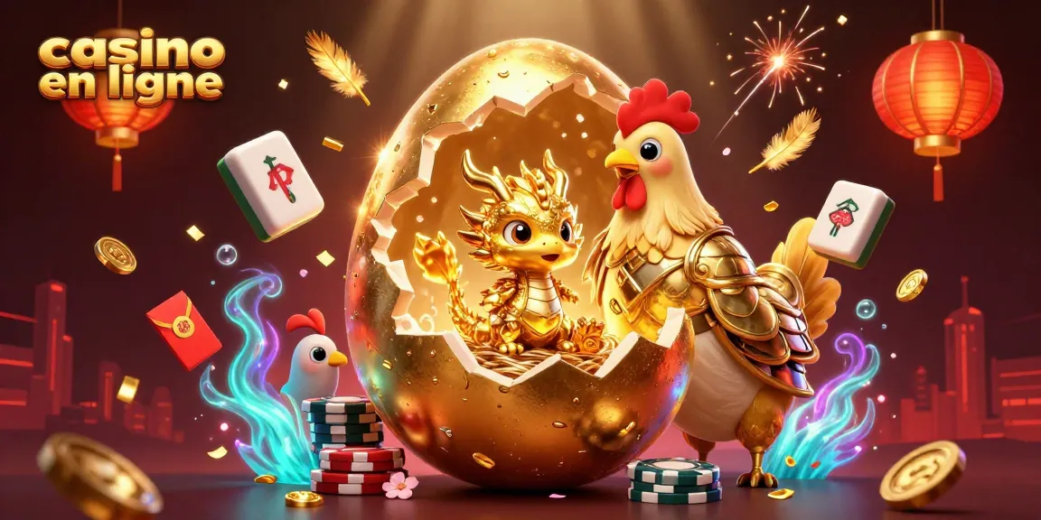 Obtenez de grands gains sur un casino en ligne avec un dragon d'or et des éléments de jeu captivants.