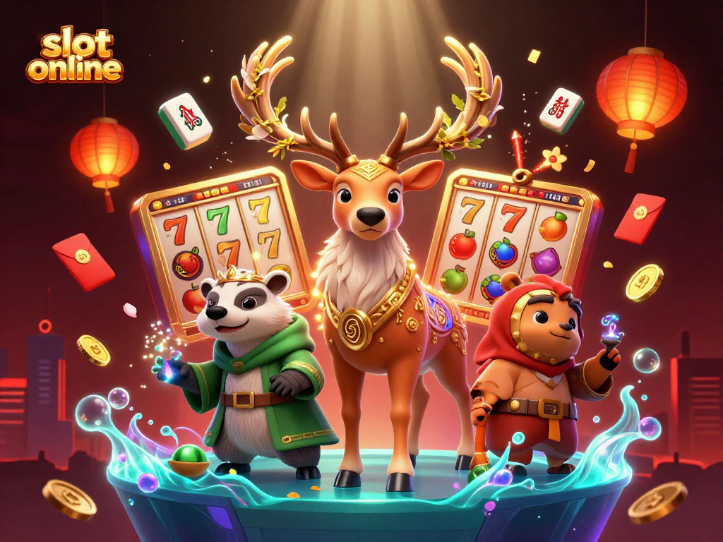 Slot online: Menangkan permainan dengan keberuntungan dan strategi yang tepat dalam ilustrasi 3D penuh warna