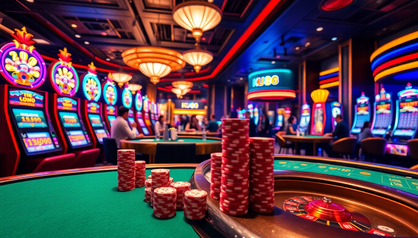 Experience the excitement of KU88 Casino with vibrant gaming tables and engaging gameplay.