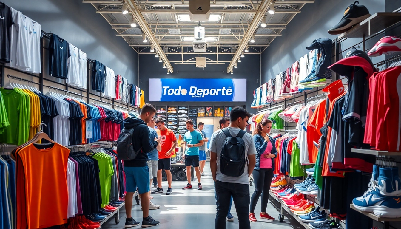 Clientes felices en tienda de todo deporte Betanzos, probando ropa y calzado deportivo